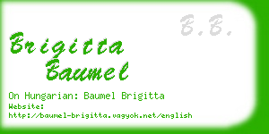 brigitta baumel business card